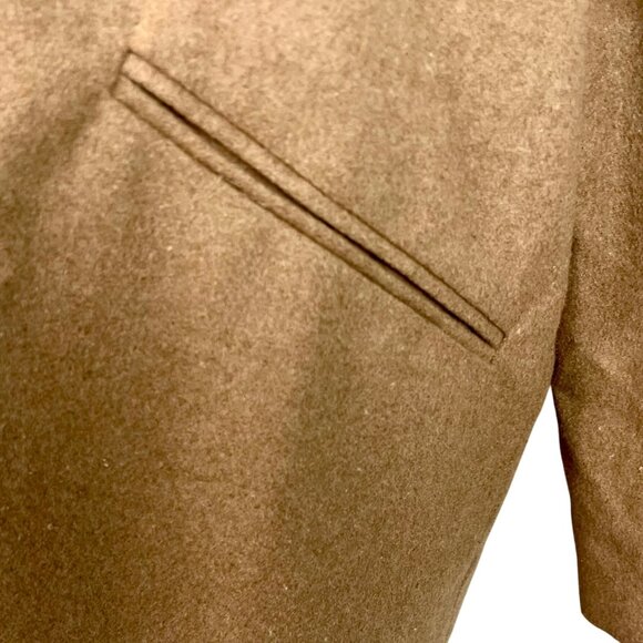 Brave Soul ASOS Camel Brown Wool Blend Dixie Coat 14 Longline Oversized Neutral - Picture 4 of 13